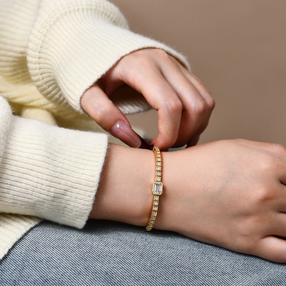 Asscher Cut Bracelet