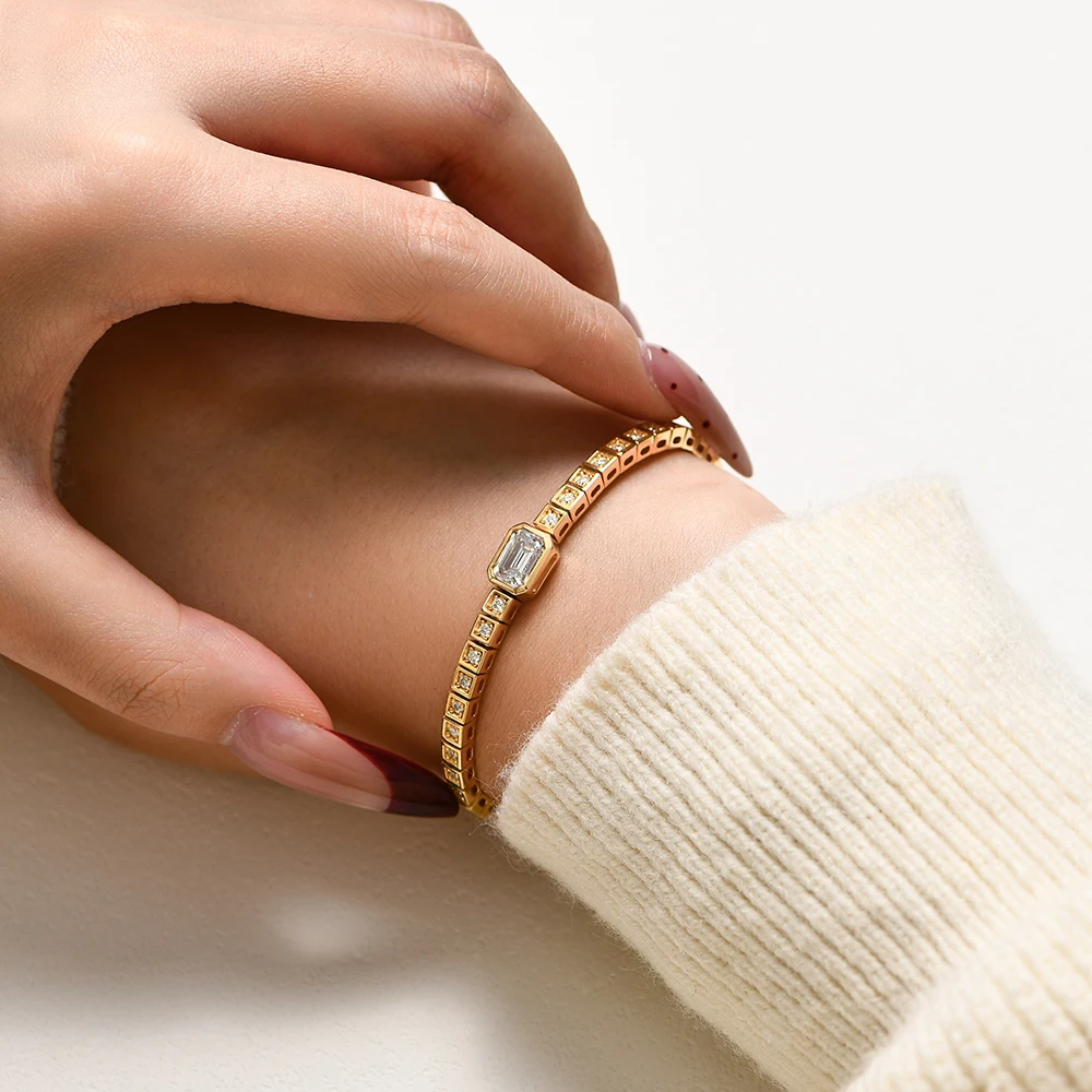 Asscher Cut Bracelet