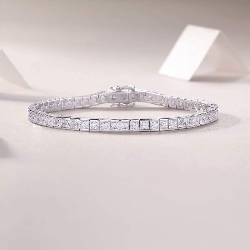 Princess Moissanite Bracelet