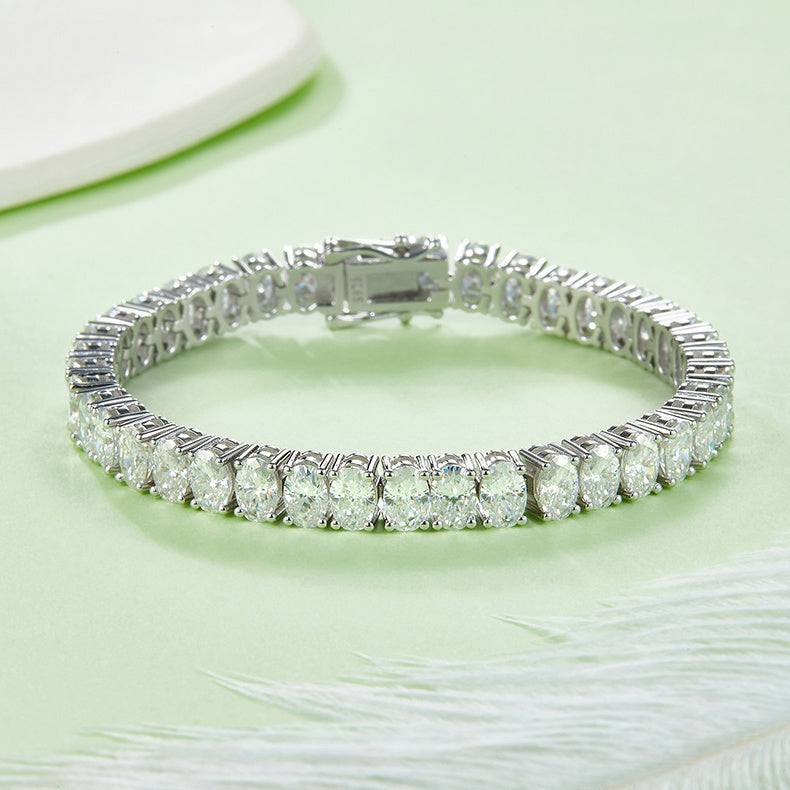 5mm "Omega" Moissanite Bracelet