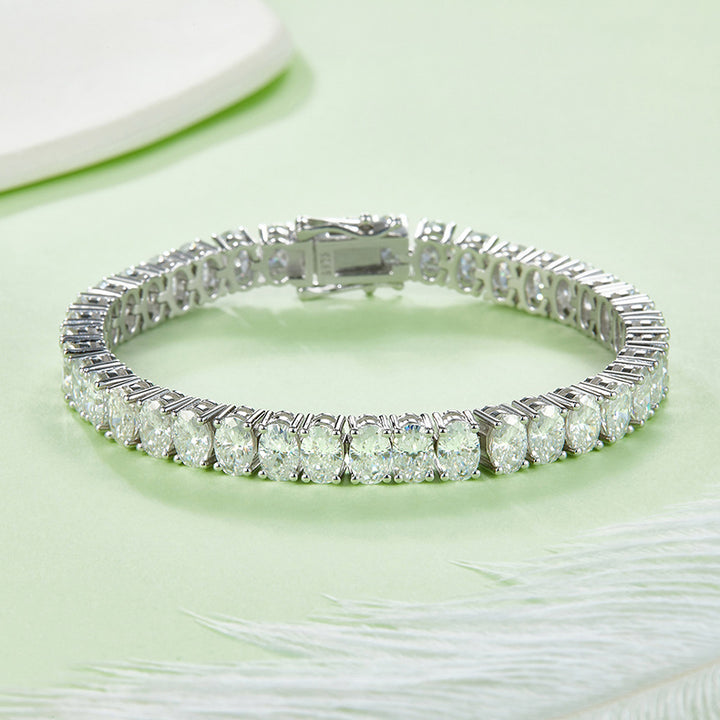 5mm "Omega" Moissanite Bracelet