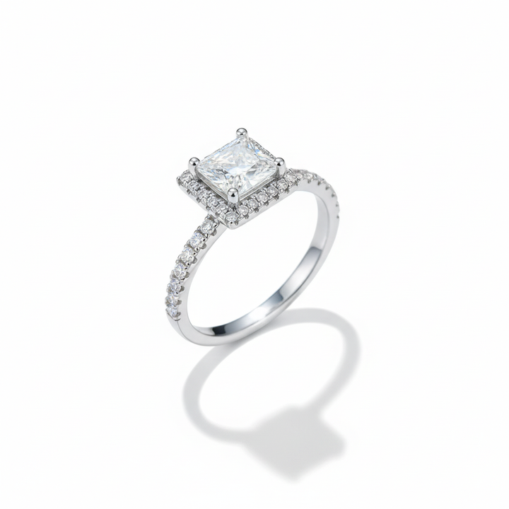 Princess Cut 5.5 Moissanite Ring