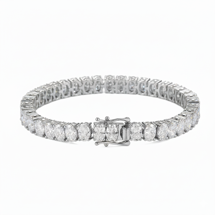 5mm "Omega" Moissanite Bracelet