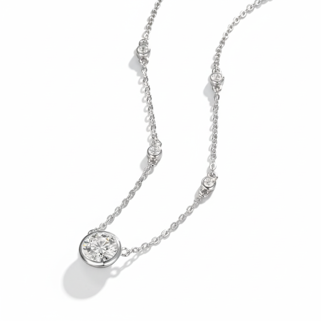 Cute Moissanite Necklace