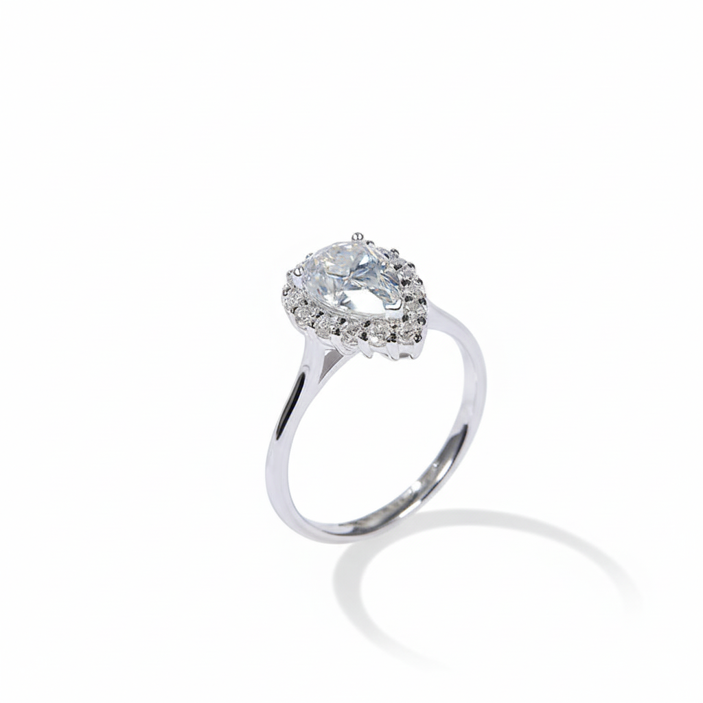 18K Gold Plated Moissanite Ring