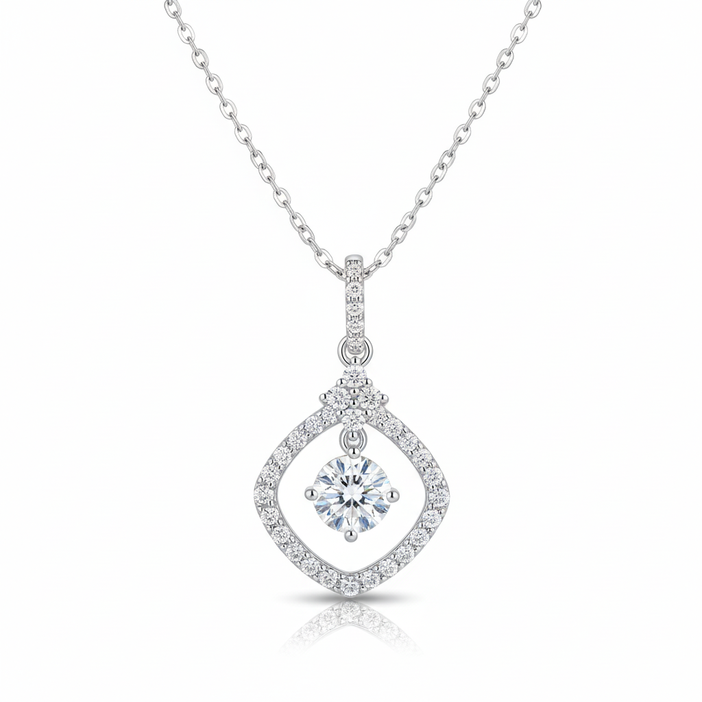 Moissanite Pendant Necklace
