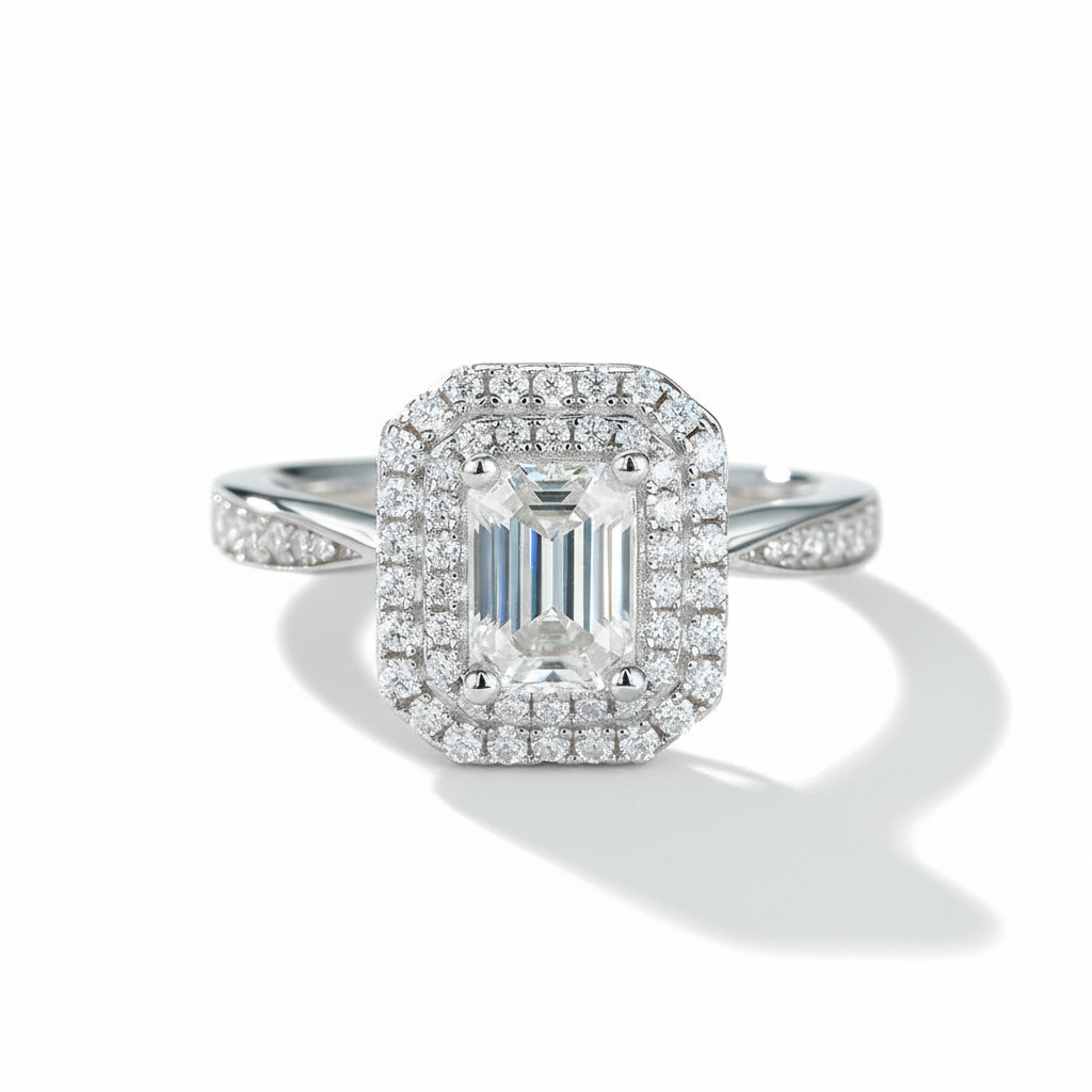 Square Fashion Moissanite Ring