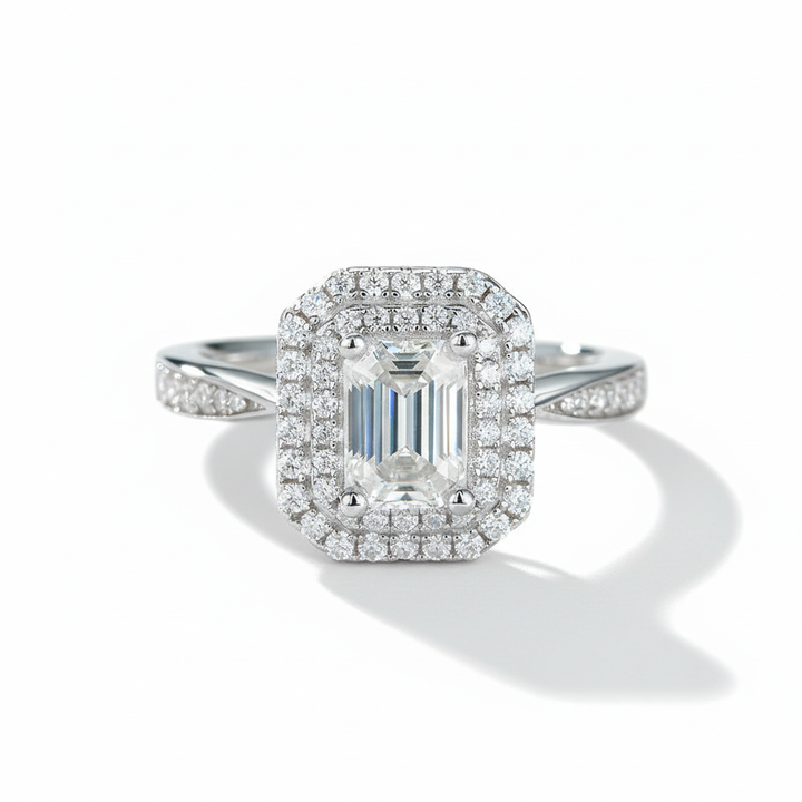 Square Fashion Moissanite Ring
