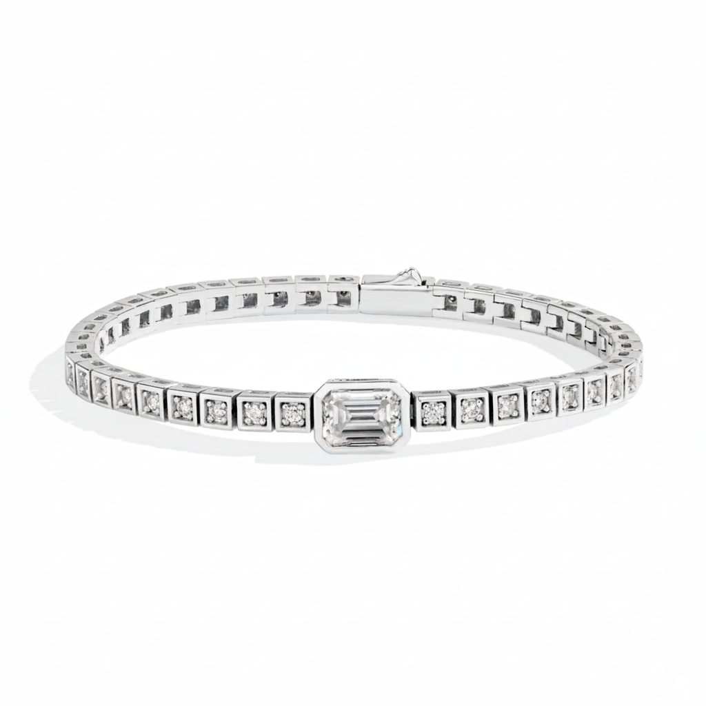 Asscher Cut Bracelet