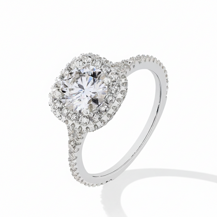 Round Cut Moissanite Ring 1.2CT