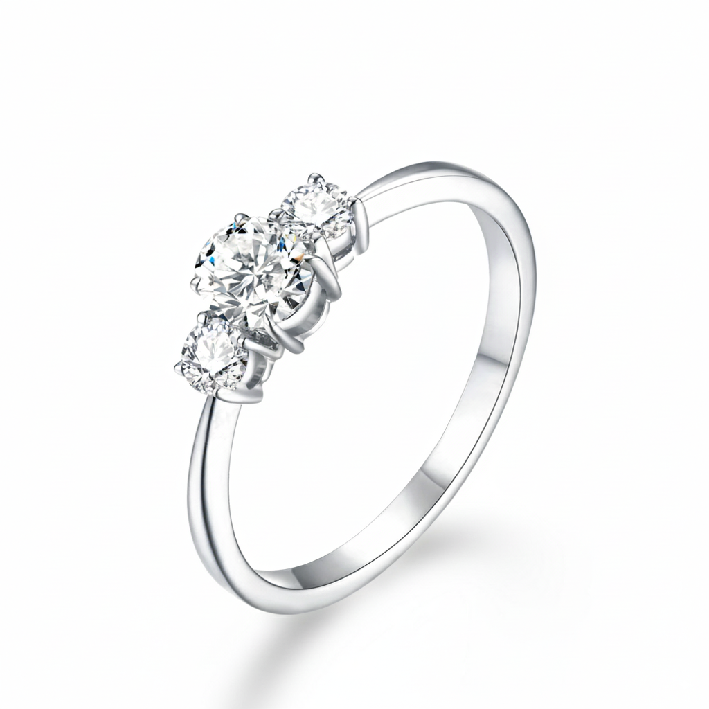 Oval Cut Moissanite Ring