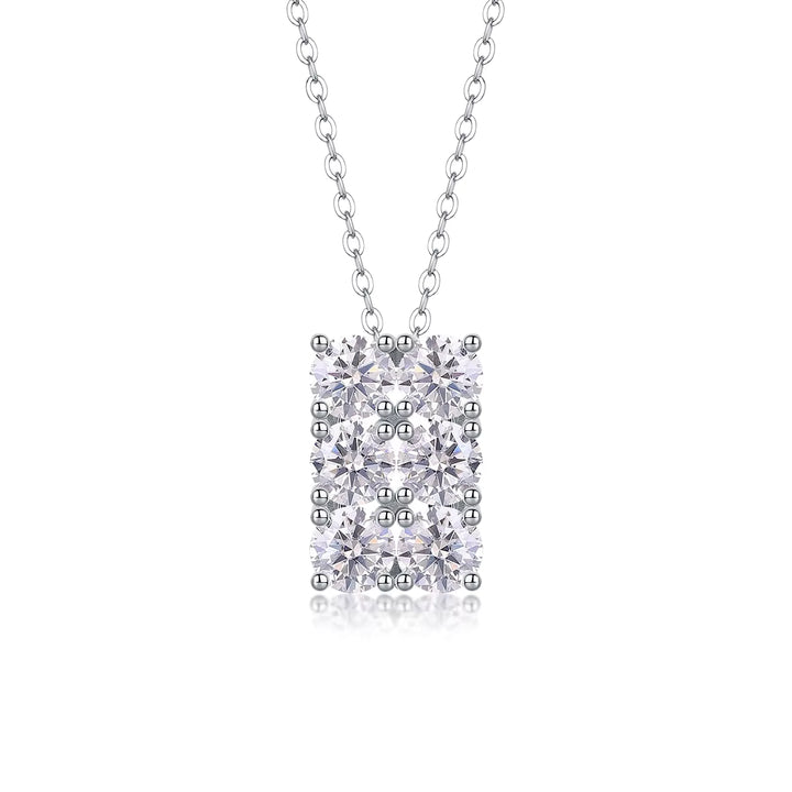 6 Moissanite Pendants Necklace