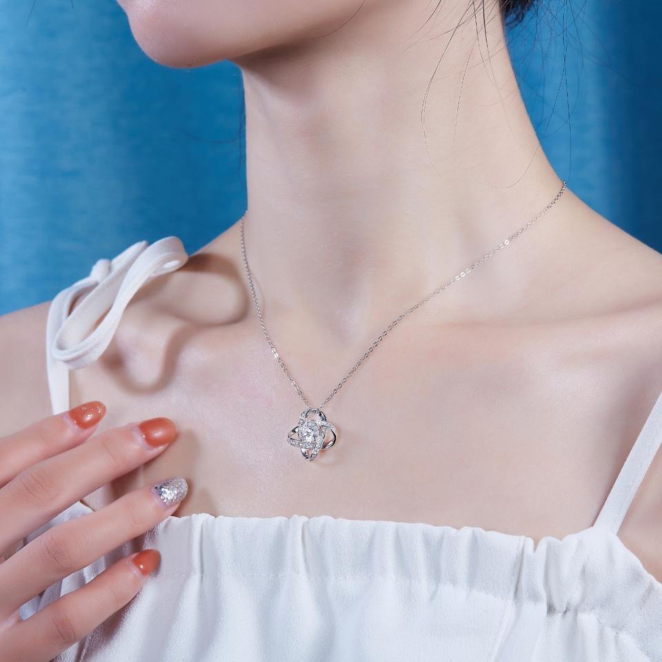 Moissanite Pendant Necklace