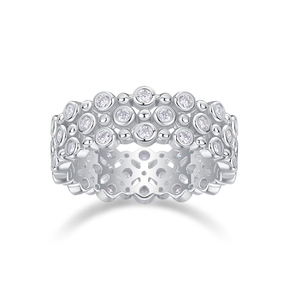 Moissanite Eternity Wedding Ring