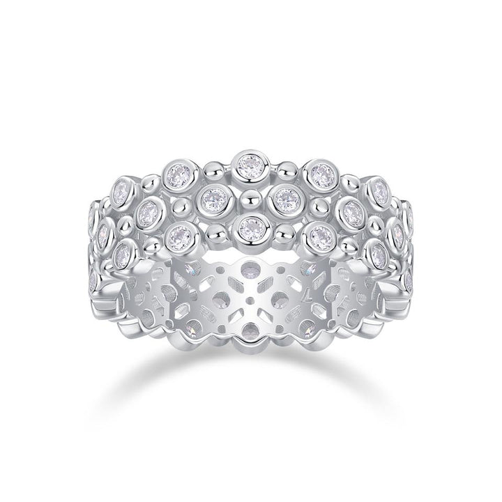 Moissanite Eternity Wedding Ring