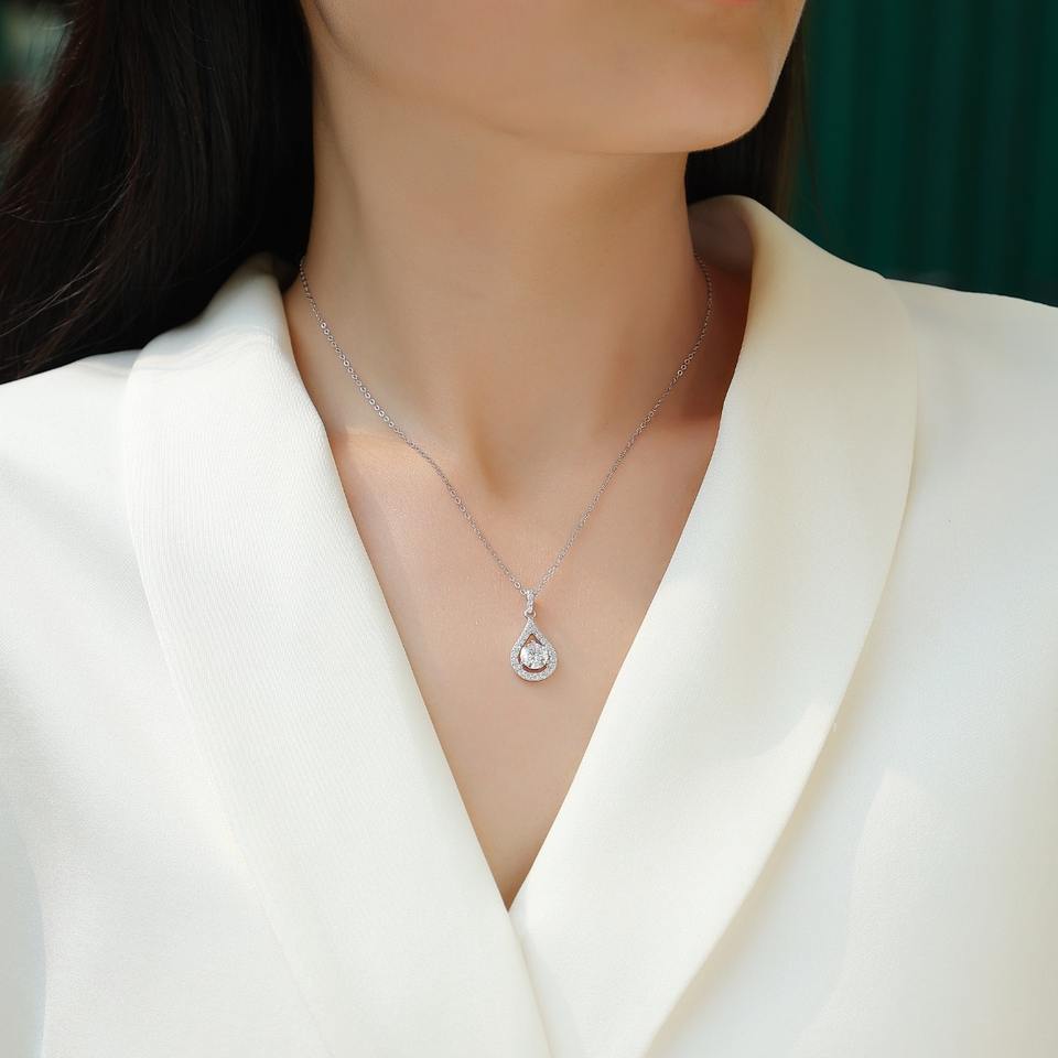 Moissanite Pendant Necklace