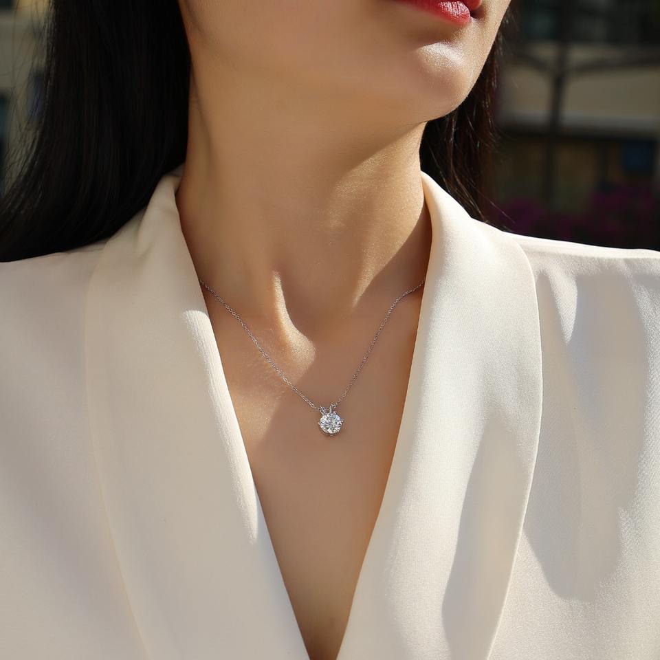 6 Prong Pendant Necklace