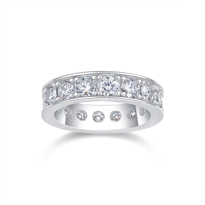 5mm Channel Setting Moissanite Ring