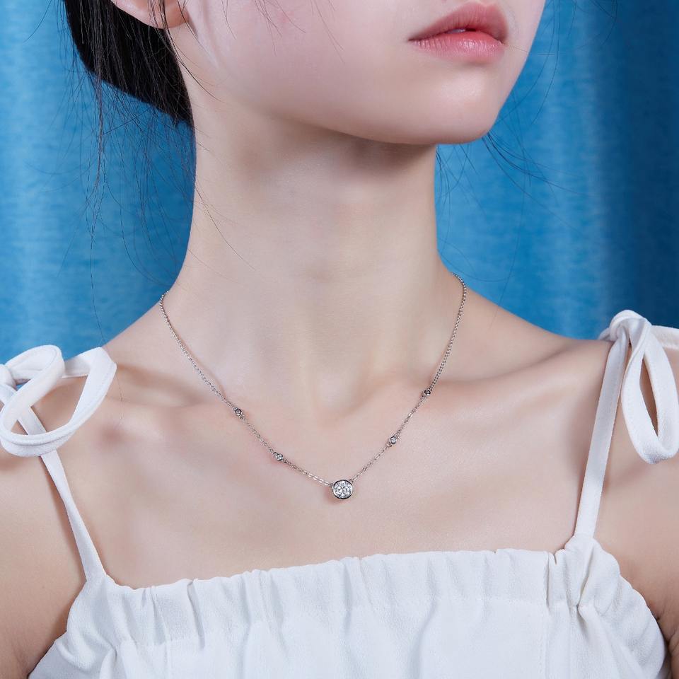 Cute Moissanite Necklace