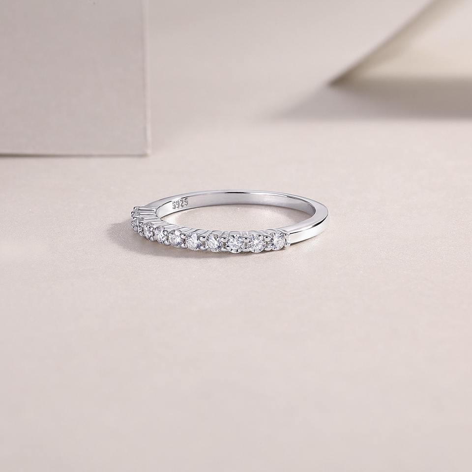 Thin Moissanite Fashion Ring