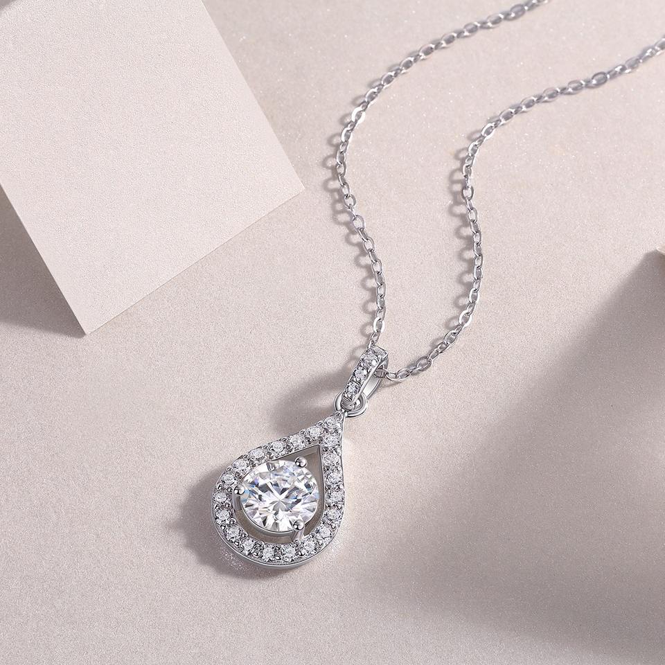 Moissanite Pendant Necklace
