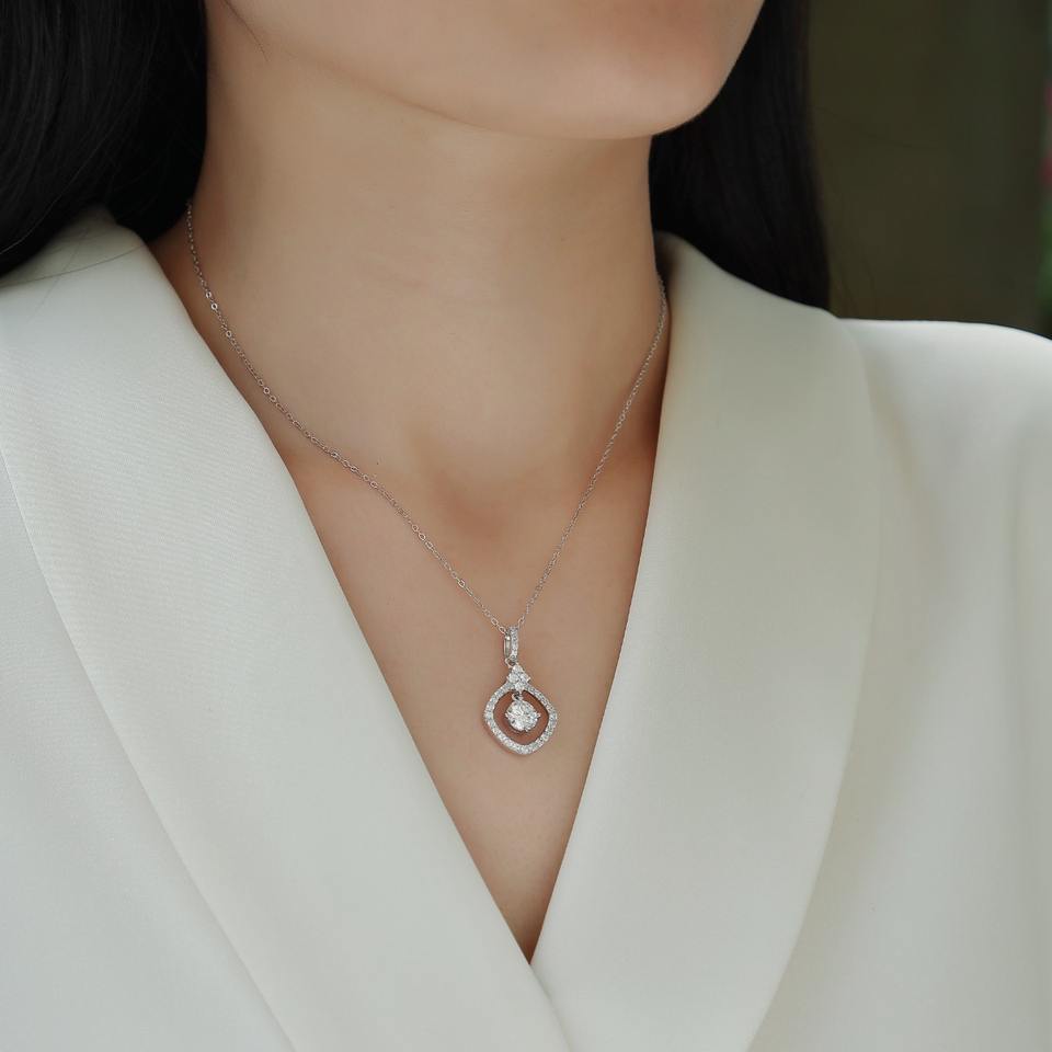 Moissanite Pendant Necklace