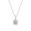 Moissanite 4 Prong Pendant Necklace