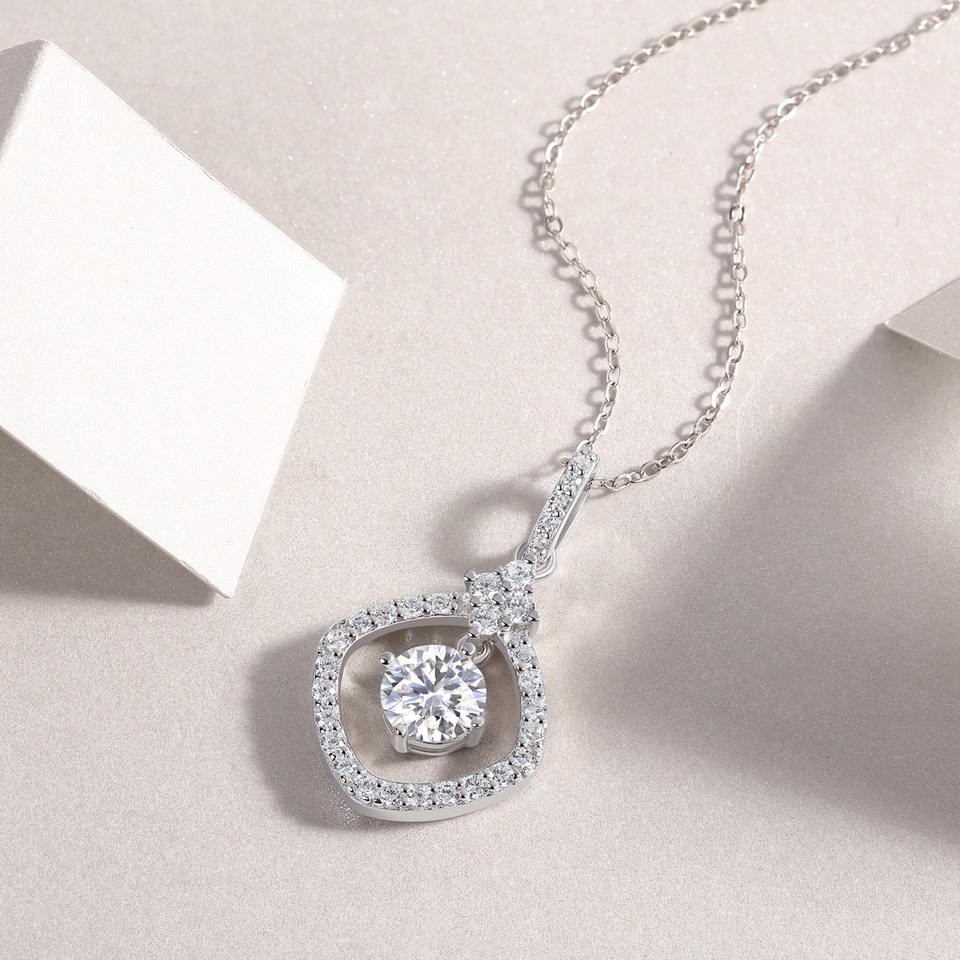Moissanite Pendant Necklace