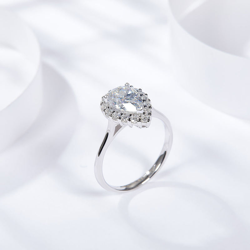 18K Gold Plated Moissanite Ring