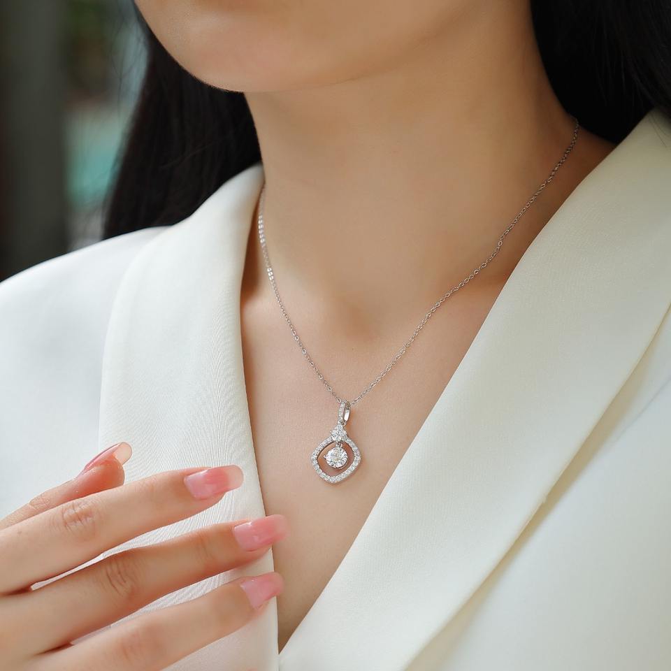 Moissanite Pendant Necklace