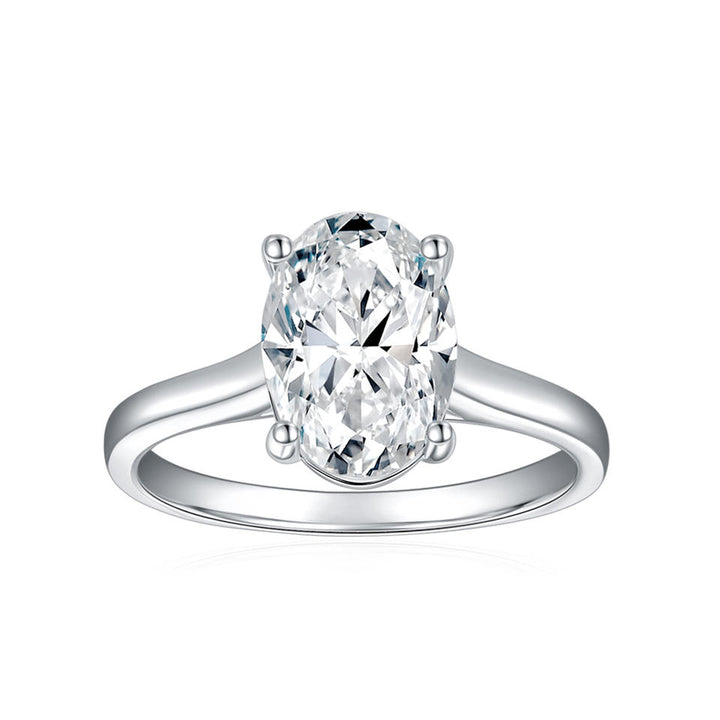 Gold Plated Moissanite Ring