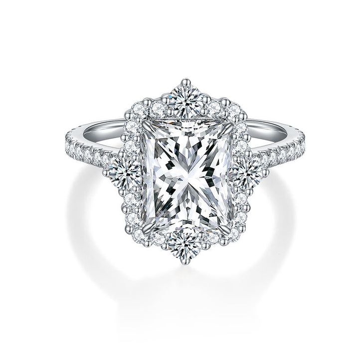 8–10mm Wedding Moissanite Ring