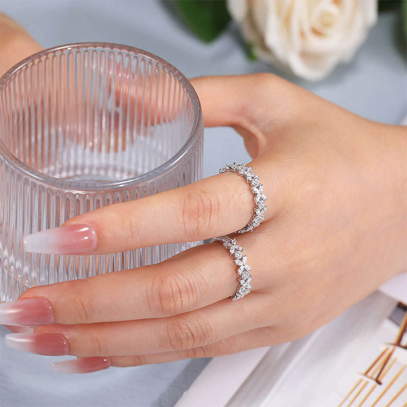 Horse Eye Moissanite Lucky Ring