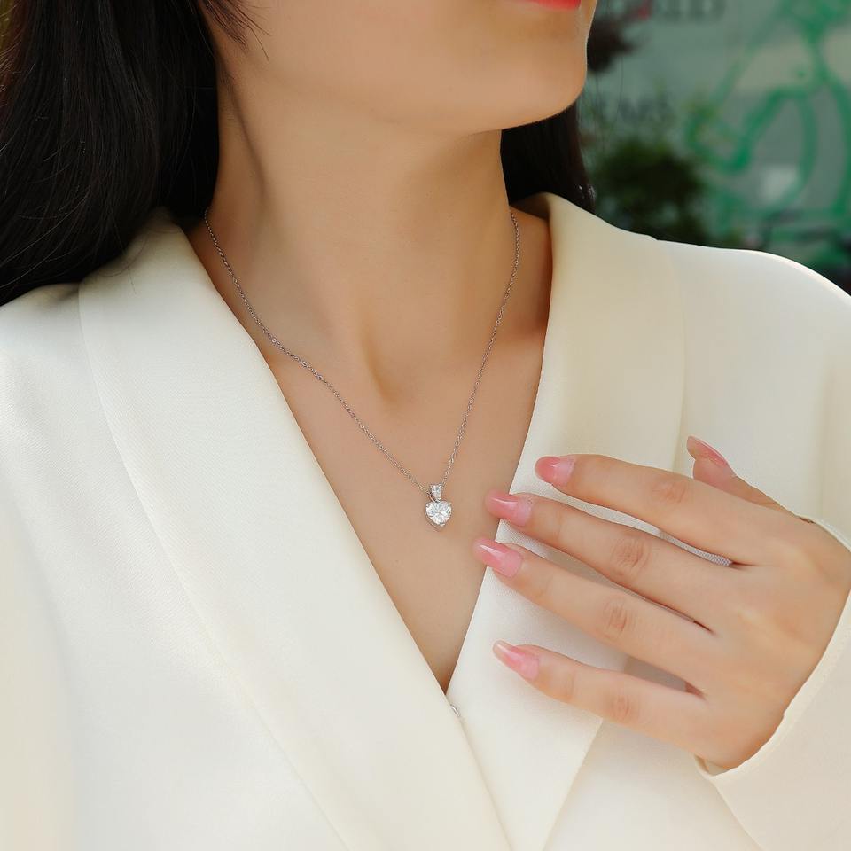 love Moissanite Necklace