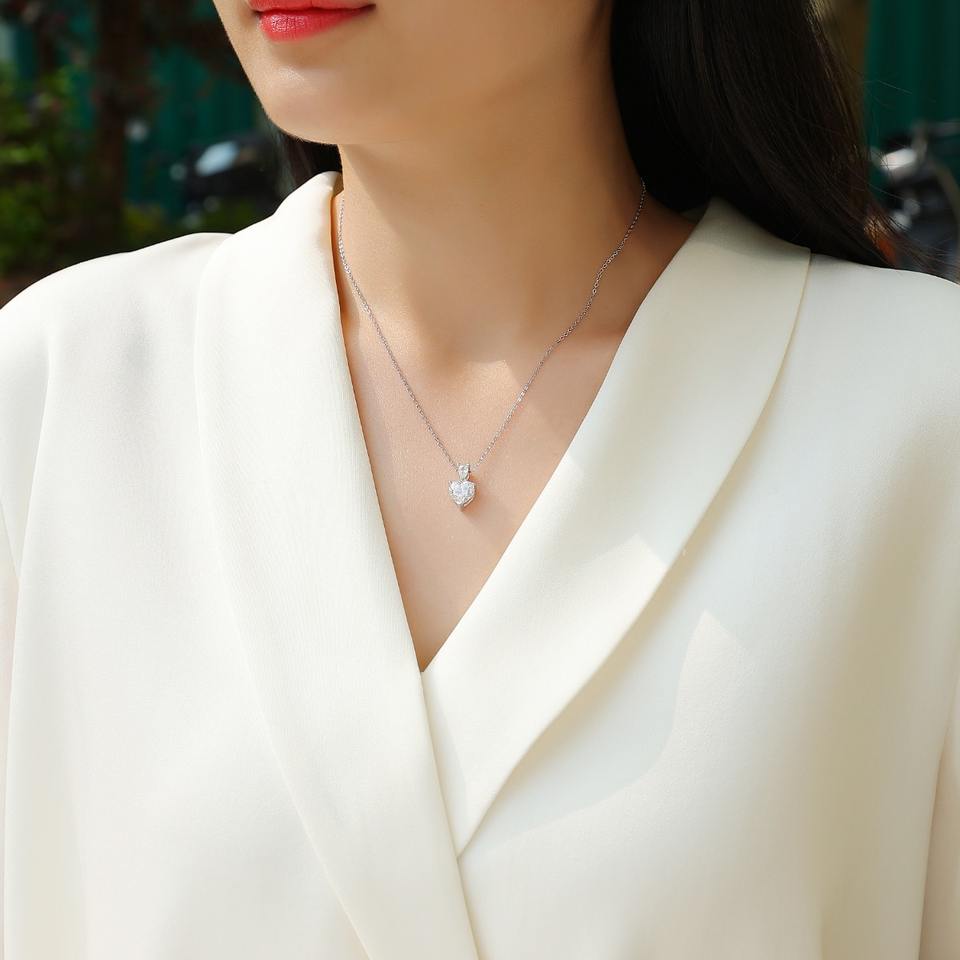 love Moissanite Necklace