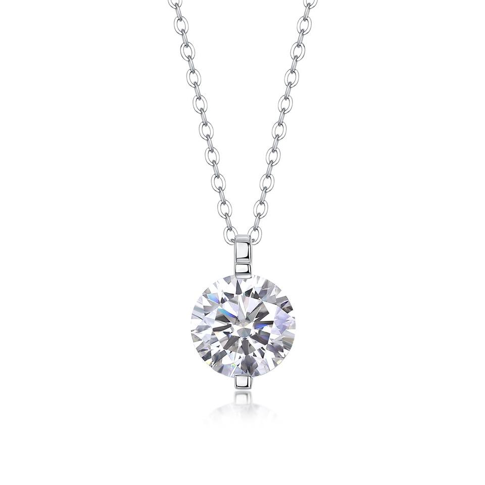 Brilliant Moissanite Pendant Necklace