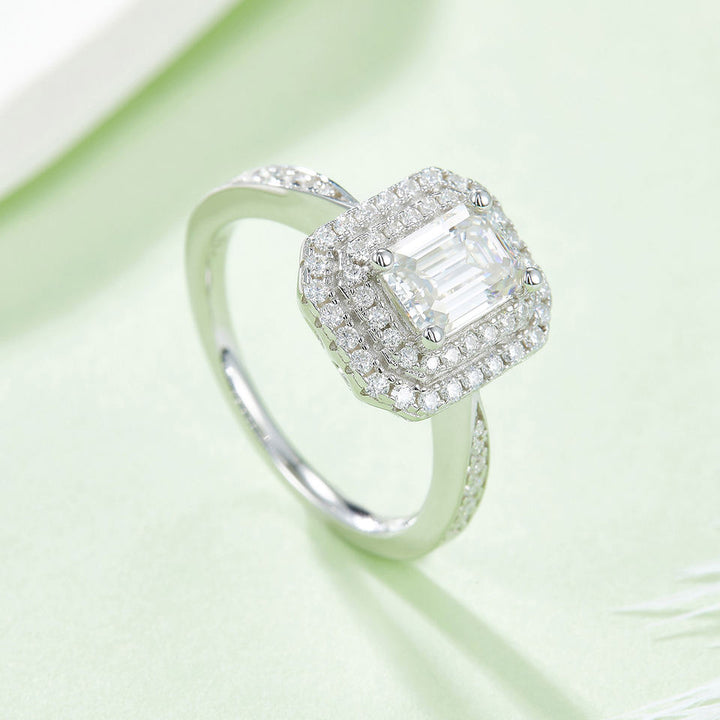 Square Fashion Moissanite Ring