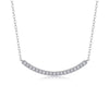 Moissanite Bar Pendant Necklace
