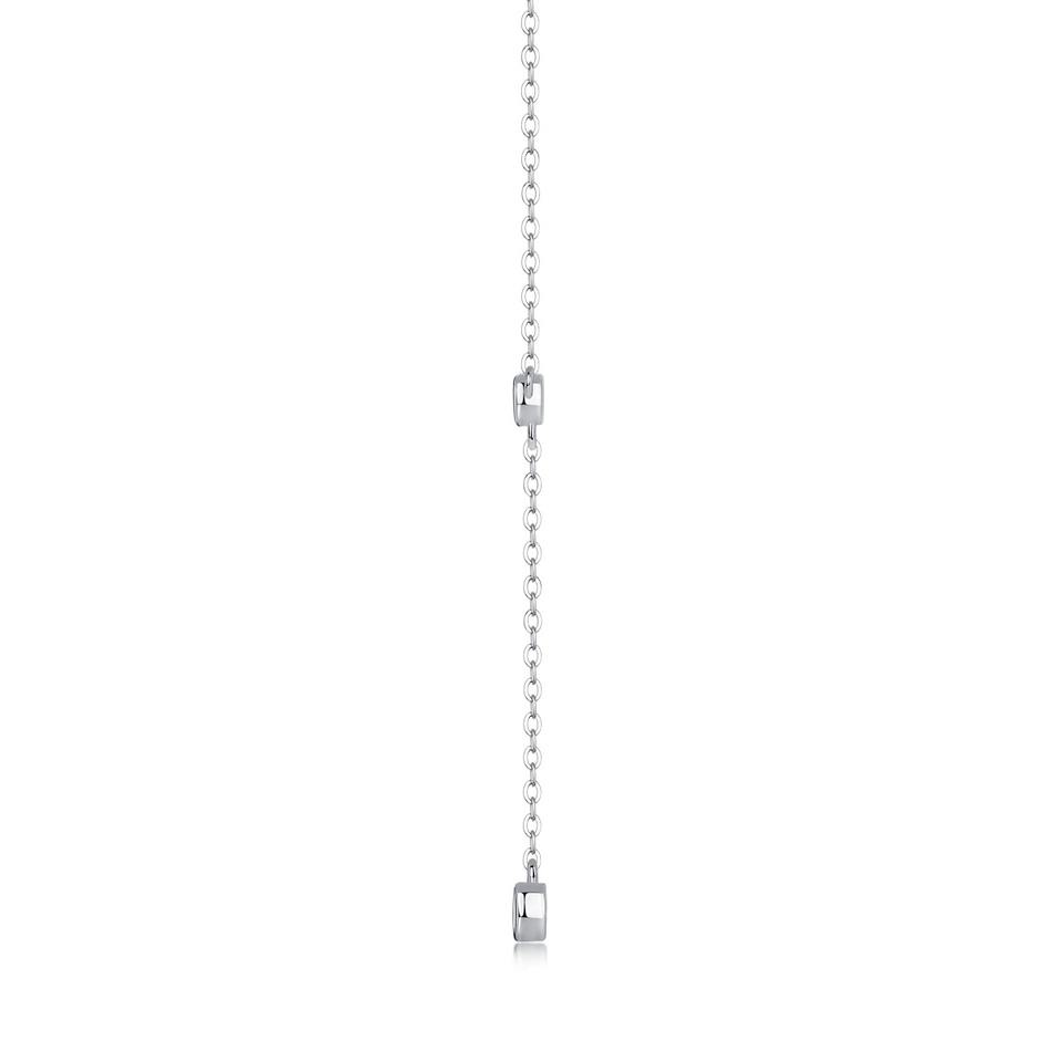 Moissanite Bar Pendant Necklace