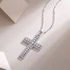 Cross Moissanite Gemstone Pendants Necklace