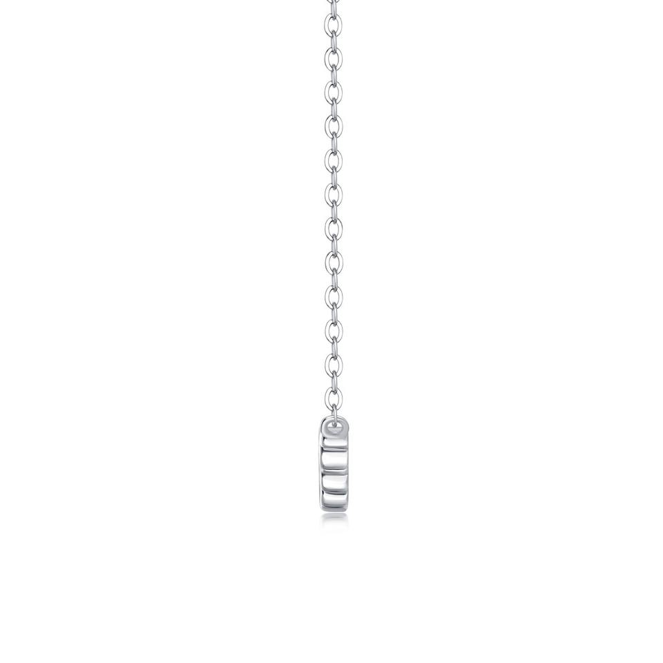 Moissanite Bar Pendant Necklace