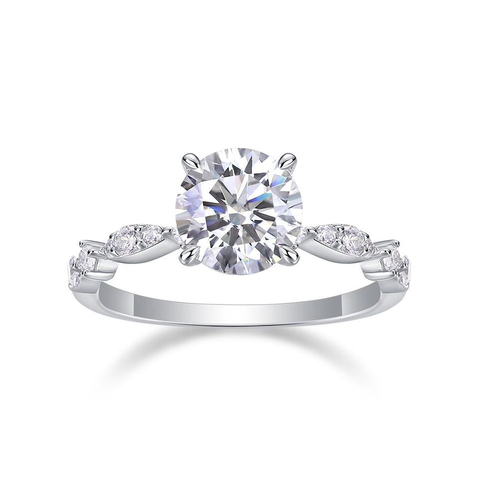 2CT Unique Design Moissanite Ring