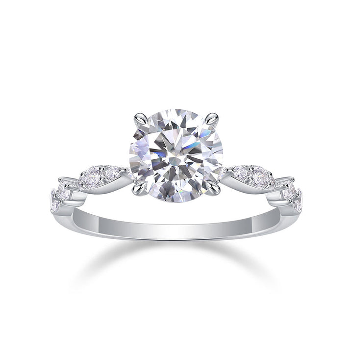 2CT Unique Design Moissanite Ring