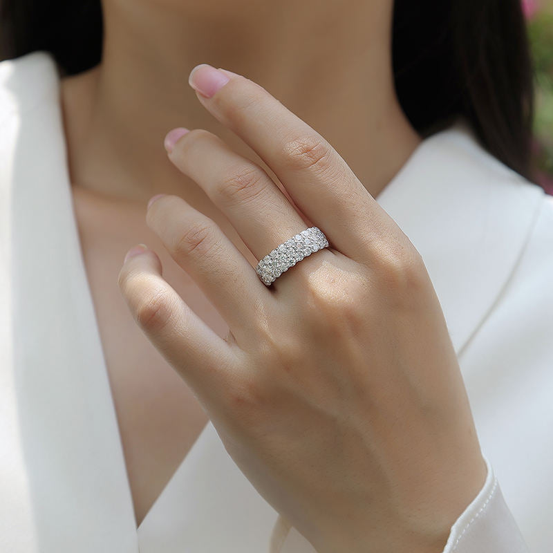 Multi-Row Moissanite Ring