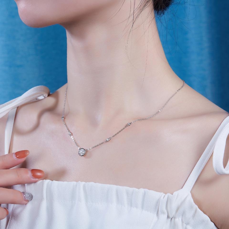 Cute Moissanite Necklace