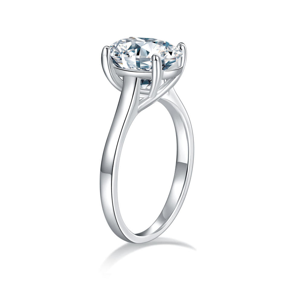 Gold Plated Moissanite Ring