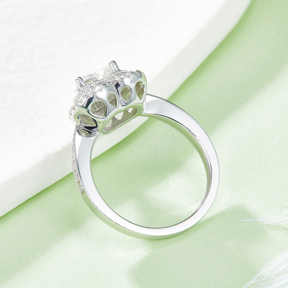Heart Shape Moissanite Ring