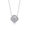 Moissanite Flower Pendant Necklace
