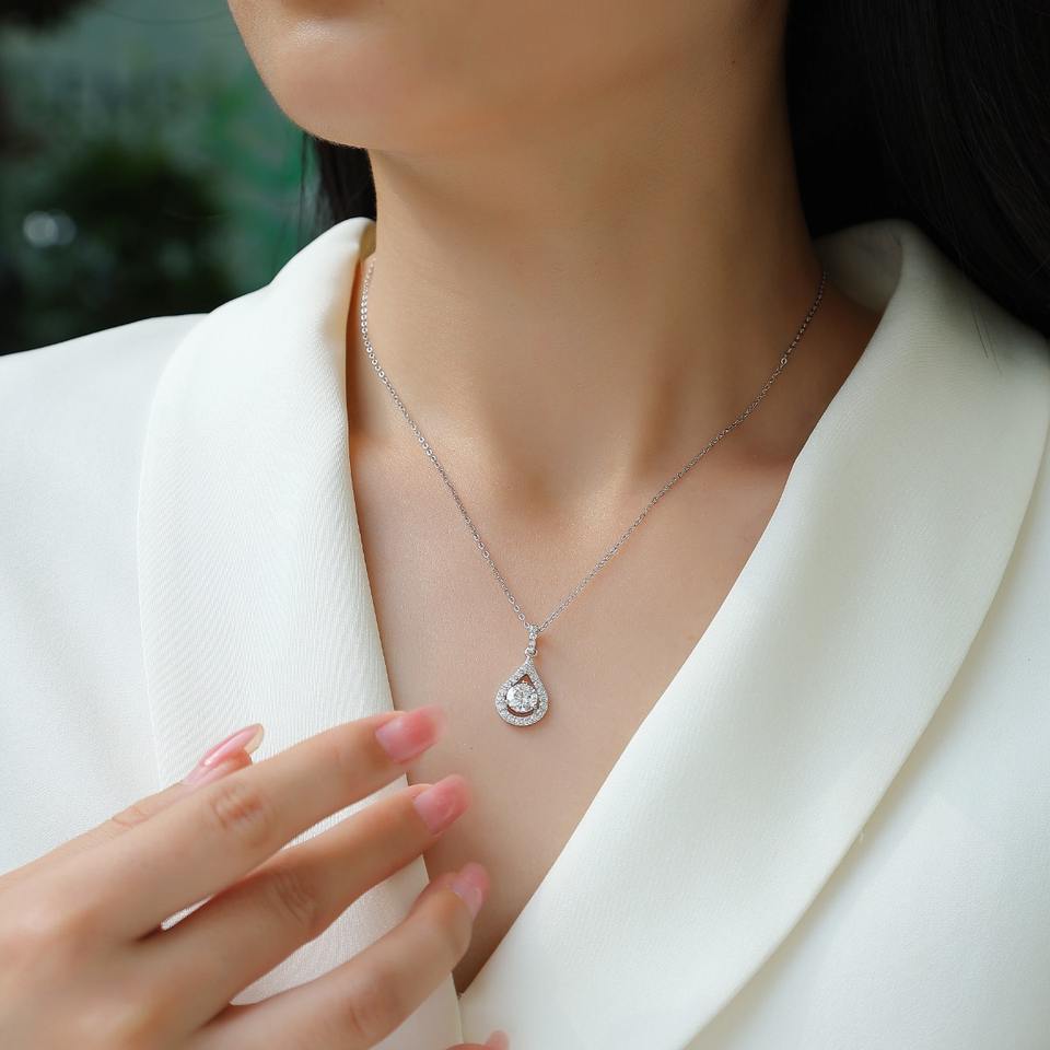 Moissanite Pendant Necklace