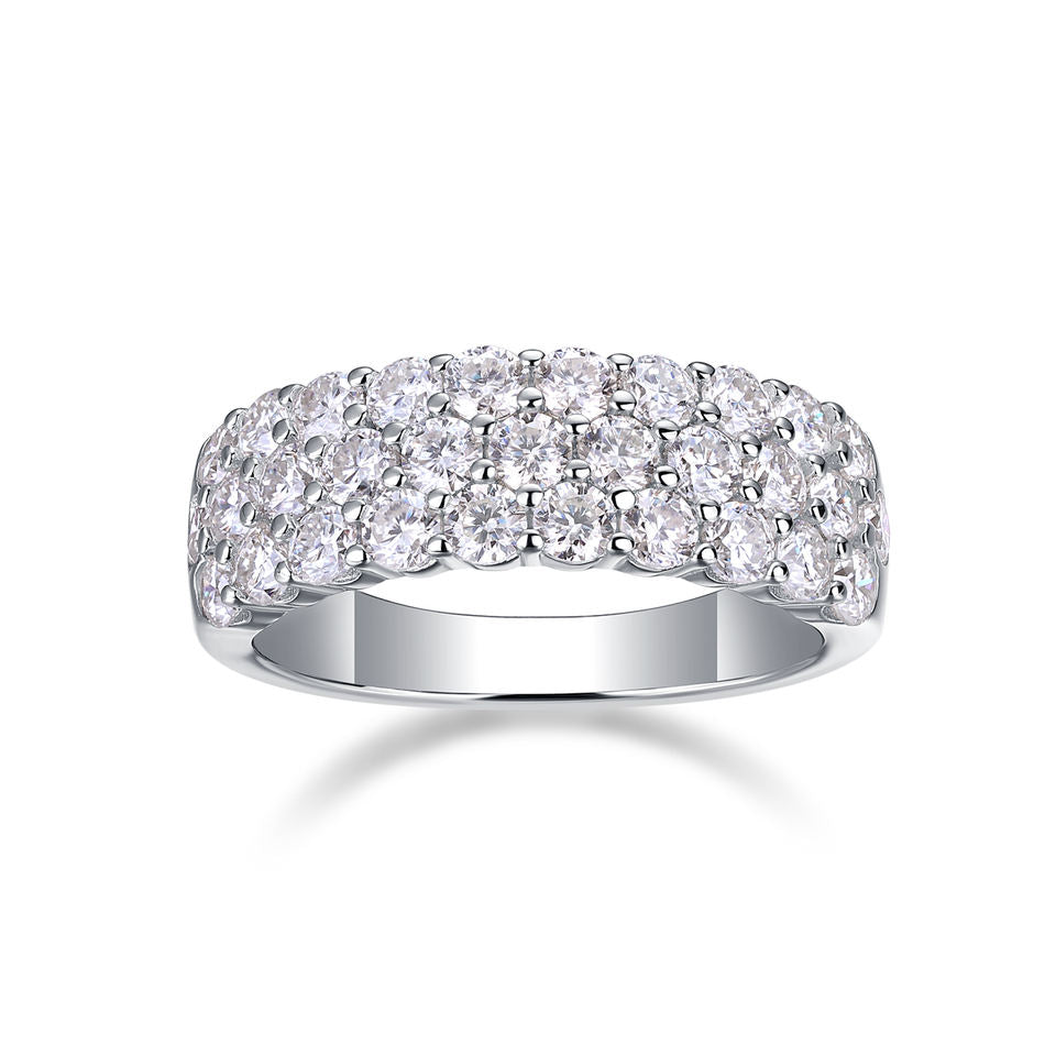 Multi-Row Moissanite Ring